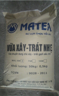Vữa xây trát nhẹ mác 50#